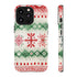 Icelandic Watercolor inspired by Christmas Sweaters - Impact Resistant Phone Case iPhone 13 Pro Matte